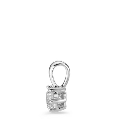 wisiorek złoto białe 750/18 K Diament biały, 0.25 ct, [Brillant], w-si Ø5 mm