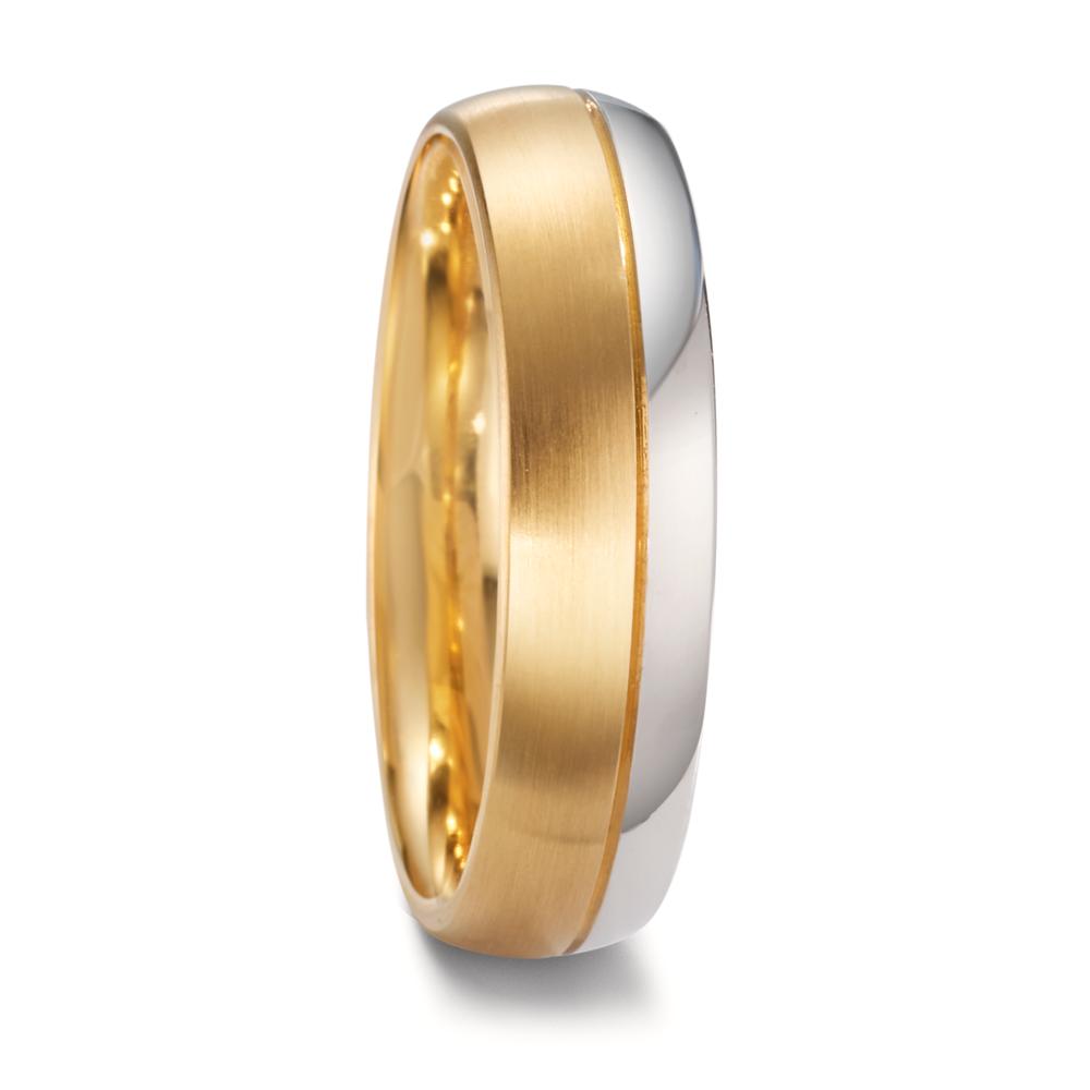obrączka partnerska złoto białe 750/18 K, złoto żółte 750/18 K