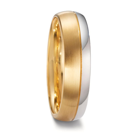 obrączka partnerska złoto białe 750/18 K, złoto żółte 750/18 K