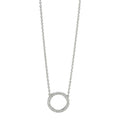 Naszyjnik złoto białe 750/18 K Diament 0.115 ct, w-si 42 cm Ø10 mm