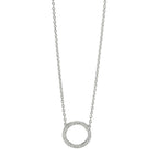 Naszyjnik złoto białe 750/18 K Diament 0.115 ct, w-si 42 cm Ø10 mm