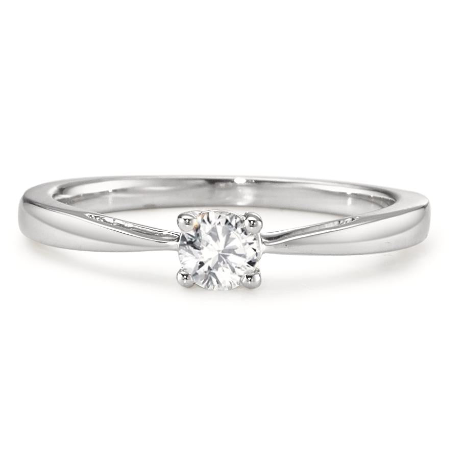 pierścionek zaręczynowy złoto białe 750/18 K Diament 0.25 ct, w-si
