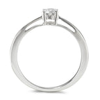 pierścionek zaręczynowy złoto białe 750/18 K Diament 0.25 ct, w-si