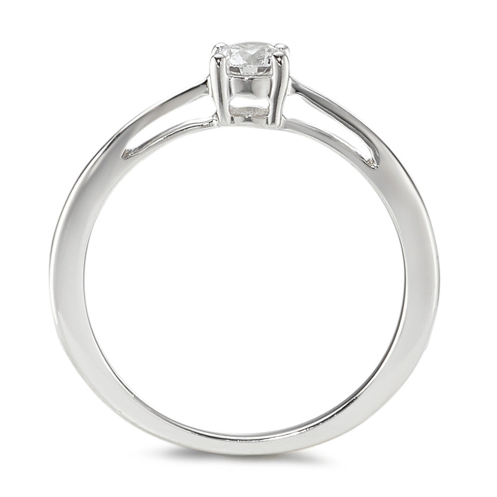 pierścionek zaręczynowy złoto białe 750/18 K Diament 0.25 ct, w-si