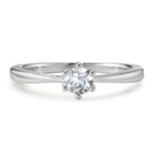 pierścionek zaręczynowy złoto białe 750/18 K Diament 0.25 ct, w-si