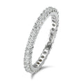 pierścionek pamięci złoto białe 750/18 K Diament 0.75 ct, w-si