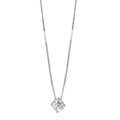 Naszyjnik złoto białe 750/18 K Diament 0.25 ct, w-si 42 cm Ø4 mm
