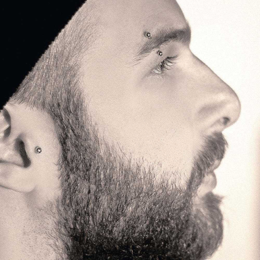 piercing złoto białe 750/18 K