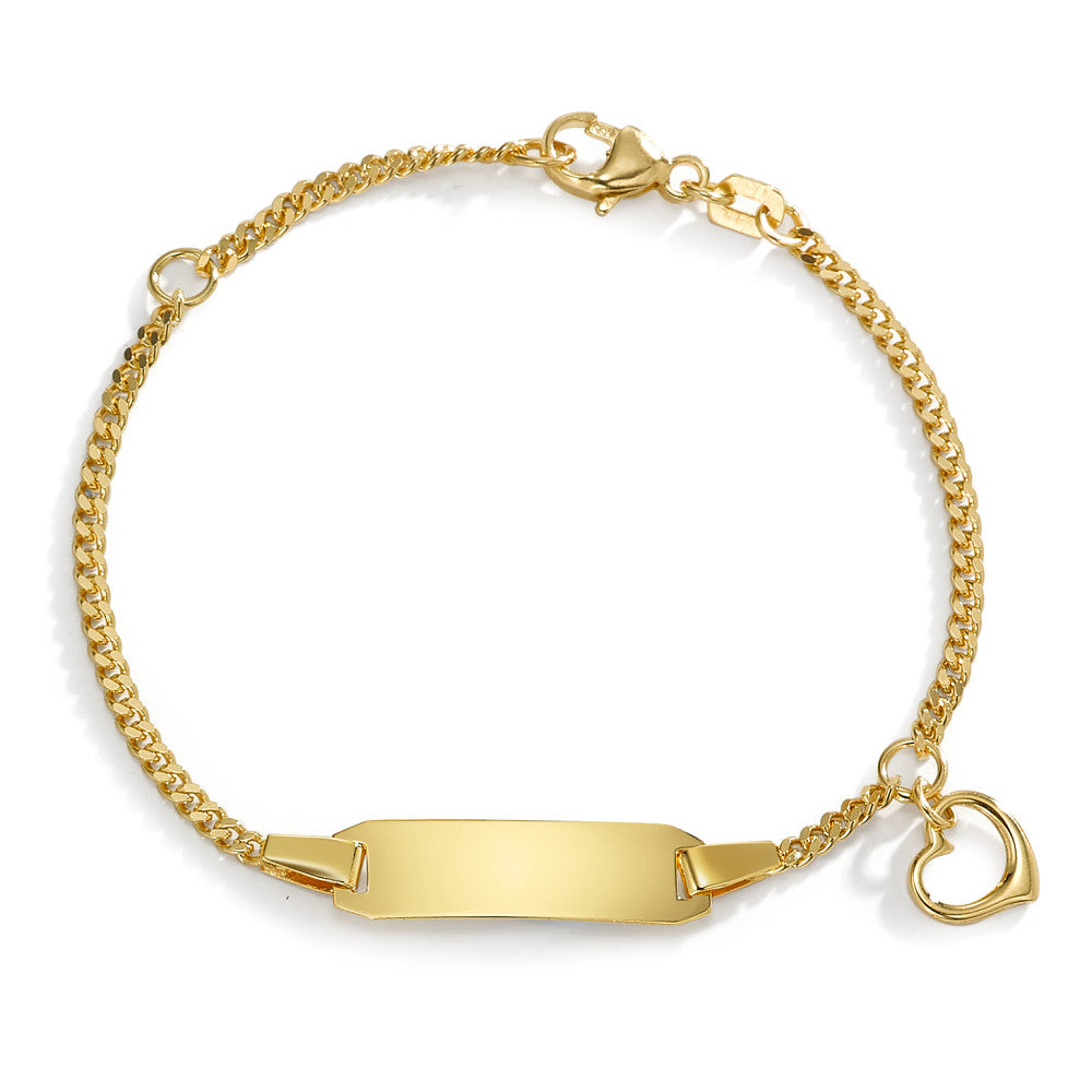 bransoletka z grawerem złoto żółte 750/18 K Serce 12-14 cm