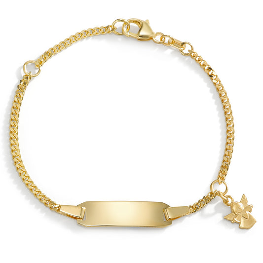 bransoletka z grawerem złoto żółte 750/18 K Anioł stróż 12-14 cm