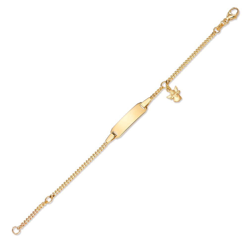 bransoletka z grawerem złoto żółte 750/18 K Anioł stróż 12-14 cm