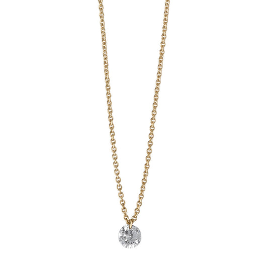 Naszyjnik złoto żółte 750/18 K Diament 0.10 ct 42 cm