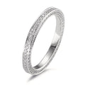 pierścionek pamięci złoto białe 750/18 K Diament biały, 0.50 ct, 155 kamienie, w-si