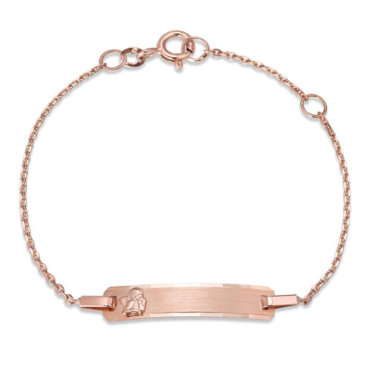 bransoletka z grawerem złoto czerwone 585/14 K Anioł stróż 12-14 cm