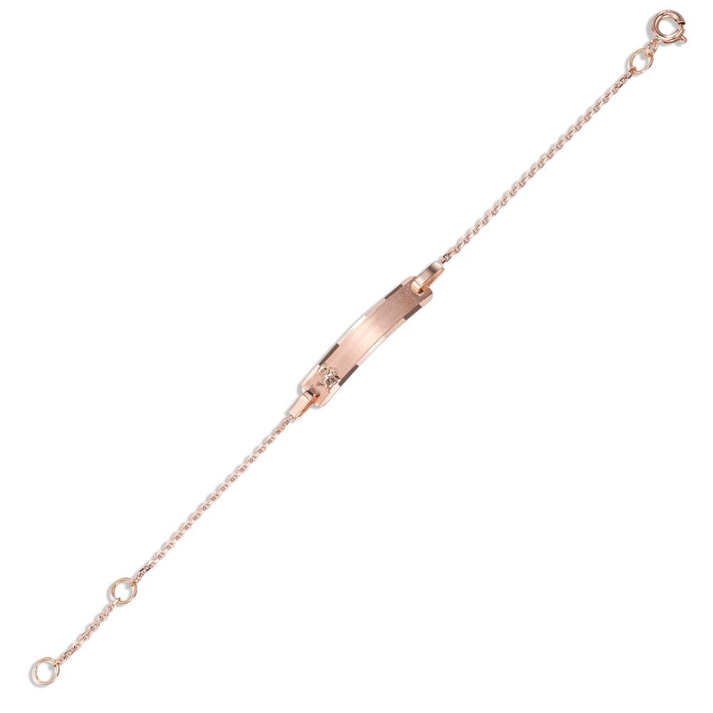 bransoletka z grawerem złoto czerwone 585/14 K Anioł stróż 12-14 cm