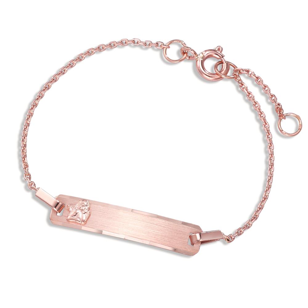 bransoletka z grawerem złoto czerwone 585/14 K Anioł stróż 12-14 cm
