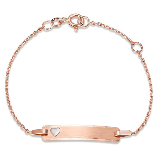bransoletka z grawerem złoto czerwone 585/14 K dwubarwny 14-16 cm