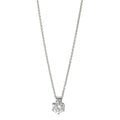 Naszyjnik złoto białe 585/14 K Diament 0.22 ct, w-si 39.5-42 cm