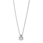 Naszyjnik złoto białe 585/14 K Diament 0.22 ct, w-si 39.5-42 cm