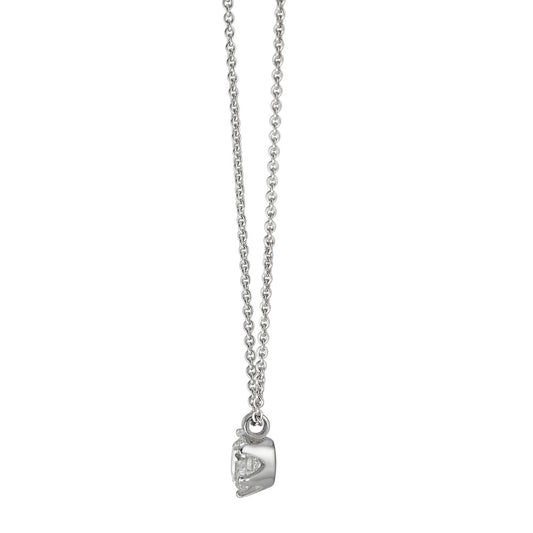 Naszyjnik złoto białe 585/14 K Diament 0.22 ct, w-si 39.5-42 cm