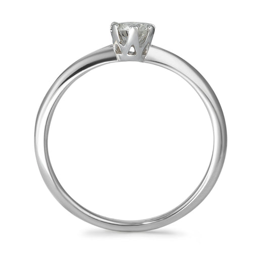 pierścionek zaręczynowy złoto białe 585/14 K Diament 0.20 ct, w-si