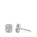 kolczyki wkrętki złoto białe 750/18 K Diament biały, 0.23 ct, w-si