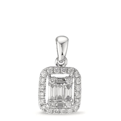 wisiorek złoto białe 750/18 K Diament biały, 0.28 ct, w-si