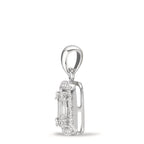 wisiorek złoto białe 750/18 K Diament biały, 0.28 ct, w-si