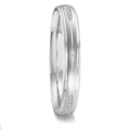 obrączka partnerska złoto białe 750/18 K Diament 0.051 ct, 12 kamienie, w-vsi