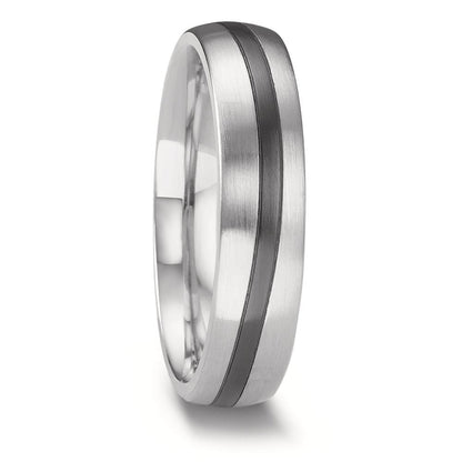 obrączka partnerska złoto białe 585/14 K, cyrkon