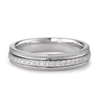 pierścionek złoto białe 750/18 K Diament 0.21 ct, 23 kamienie, [Brillant], w-si