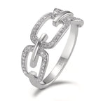 pierścionek złoto białe 750/18 K Diament 0.20 ct, [Brillant], w-si