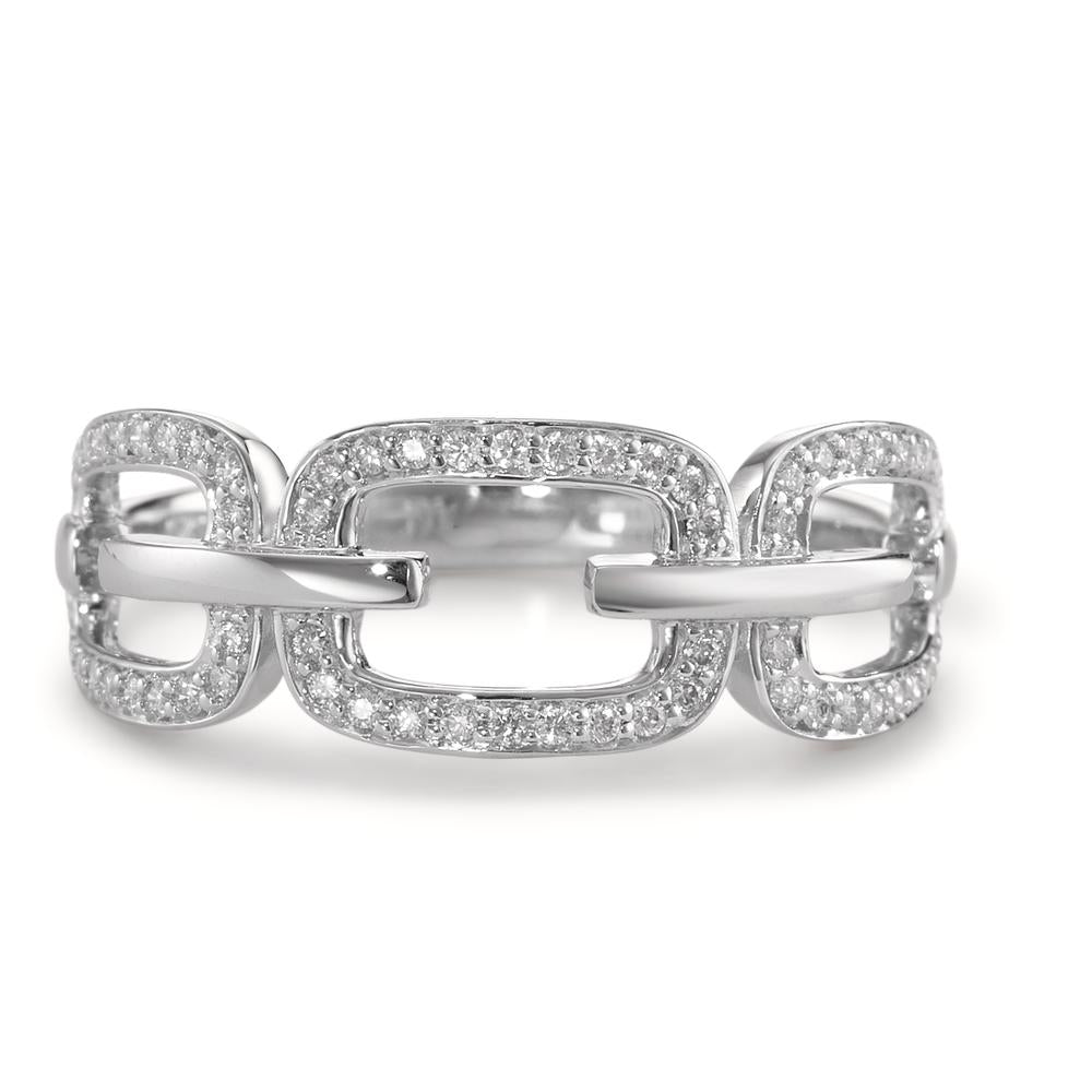 pierścionek złoto białe 750/18 K Diament 0.20 ct, [Brillant], w-si