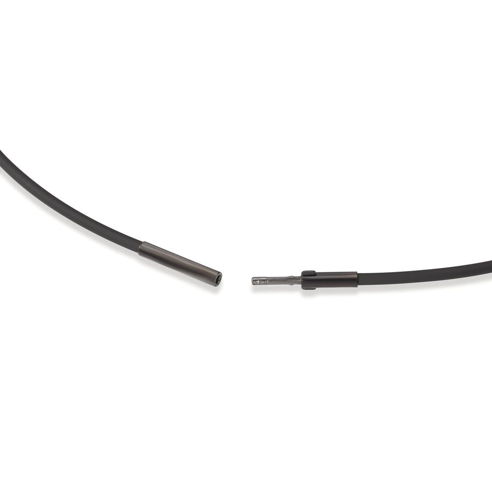 Naszyjnik silikon, stal nierdzewna czarny Powłoka IP 40 cm Ø2 mm