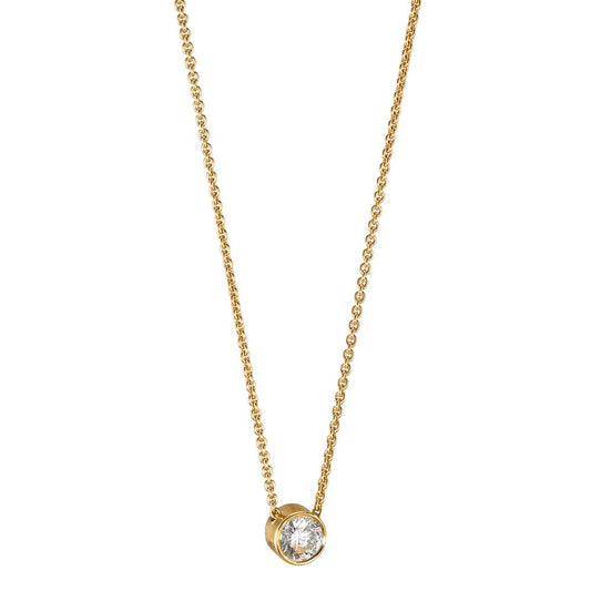 Naszyjnik złoto żółte 750/18 K Diament 0.10 ct, w-si 40-42 cm