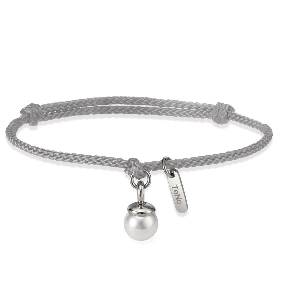 bransoletka materiał perła muszlowa biały, 7 mm 16-21 cm Ø7 mm