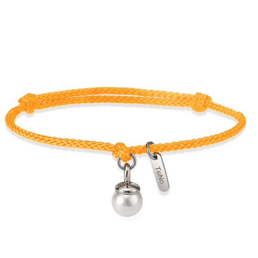 bransoletka materiał, stal nierdzewna perła muszlowa 16-21 cm Ø7 mm
