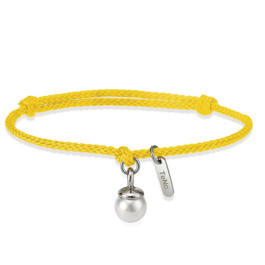 bransoletka materiał, stal nierdzewna perła muszlowa 16-21 cm Ø7 mm