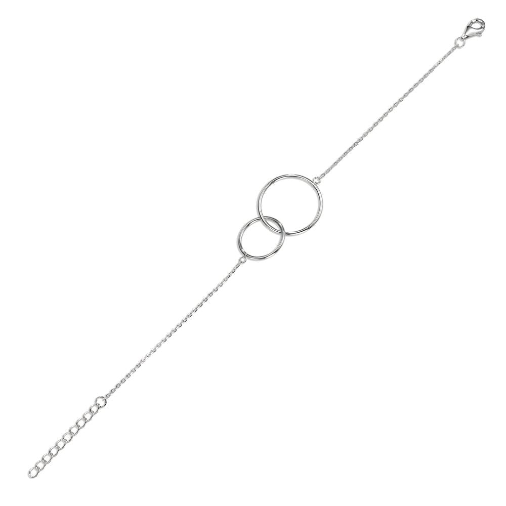 bransoletka srebro rodowany 15-18 cm Ø18 mm