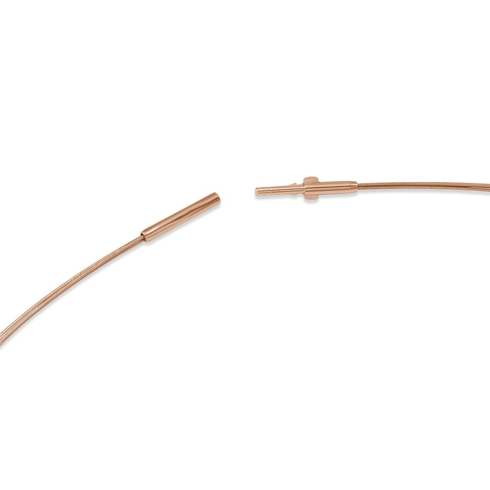 Naszyjnik stal nierdzewna róża Powłoka IP 42 cm