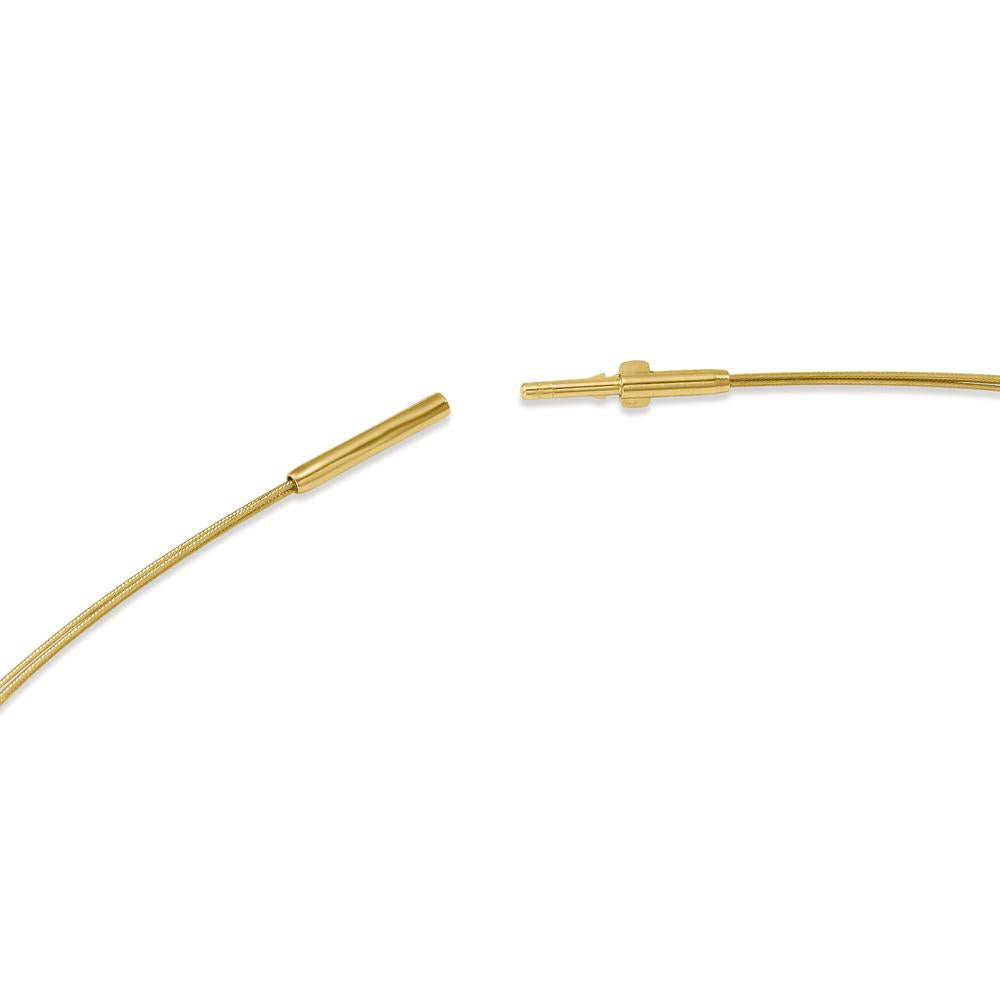 Naszyjnik stal nierdzewna żółty Powłoka IP 45 cm