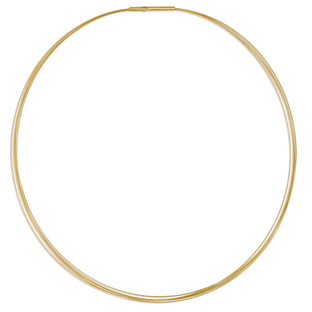 Naszyjnik stal nierdzewna żółty Powłoka IP 45 cm