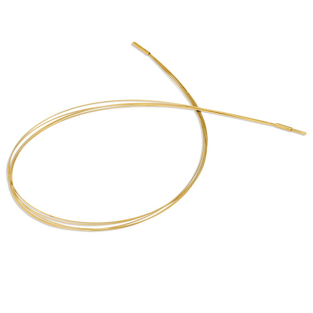 Naszyjnik stal nierdzewna żółty Powłoka IP 45 cm