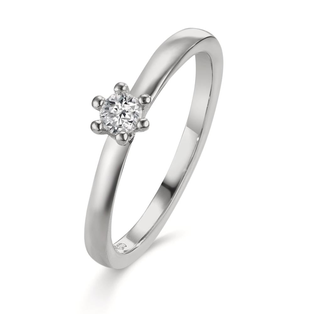 pierścionek zaręczynowy platyna 950 Diament 0.15 ct, w-si