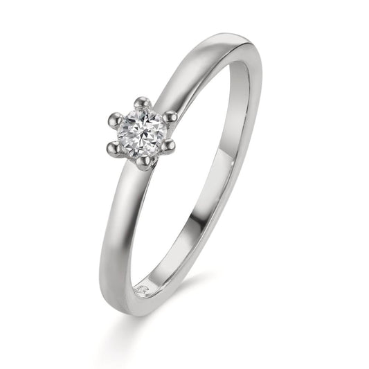 pierścionek zaręczynowy platyna 950 Diament 0.15 ct, w-si