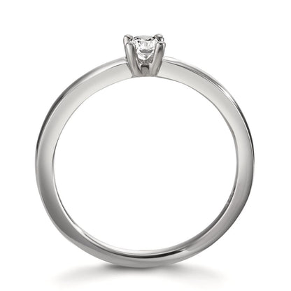 pierścionek zaręczynowy platyna 950 Diament biały, 0.15 ct, [Brillant], w-si