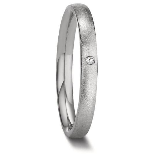 pierścionek towarzyszący tytan Diament 0.01 ct, w-si