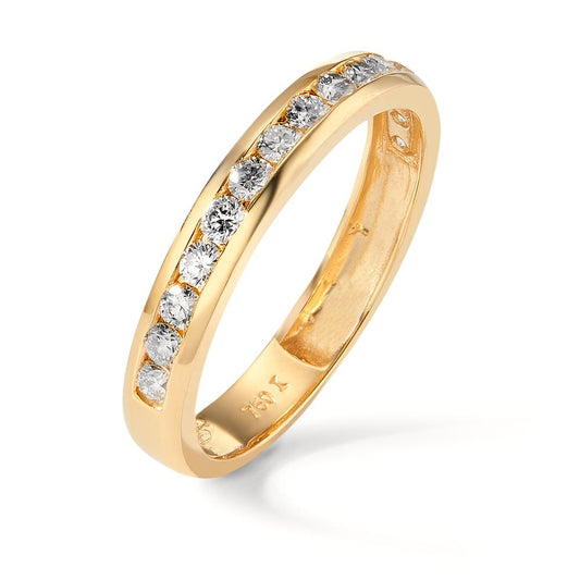 pierścionek pamięci złoto żółte 750/18 K Diament 0.50 ct, 15 kamienie, w-si