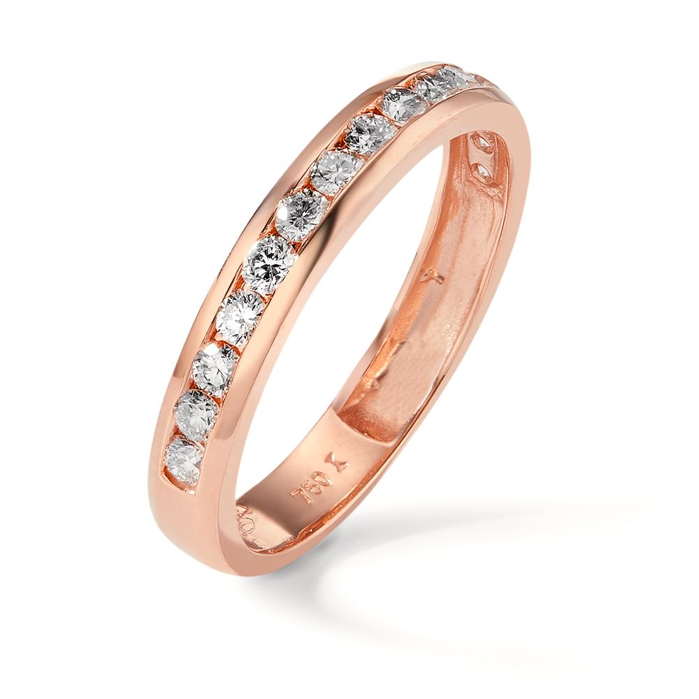 pierścionek pamięci złoto czerwone 750/18 K Diament 0.50 ct, 15 kamienie, w-si