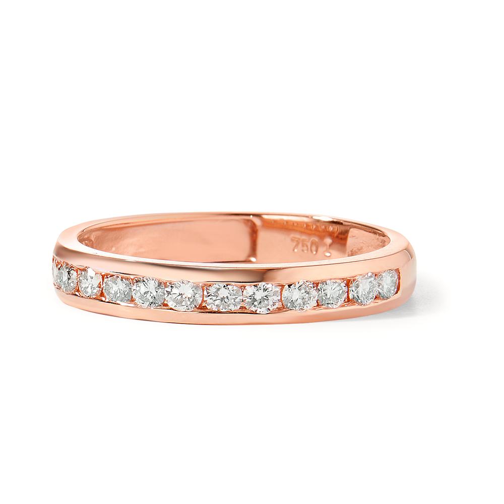 pierścionek pamięci złoto czerwone 750/18 K Diament 0.50 ct, 15 kamienie, w-si